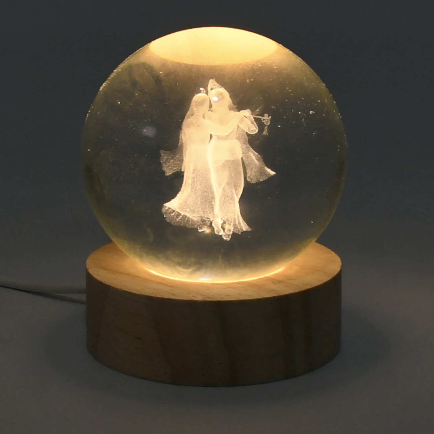 RADHAKRISHNA CRYSTAL BALL LAMP - Image 3