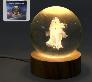RADHAKRISHNA CRYSTAL BALL LAMP