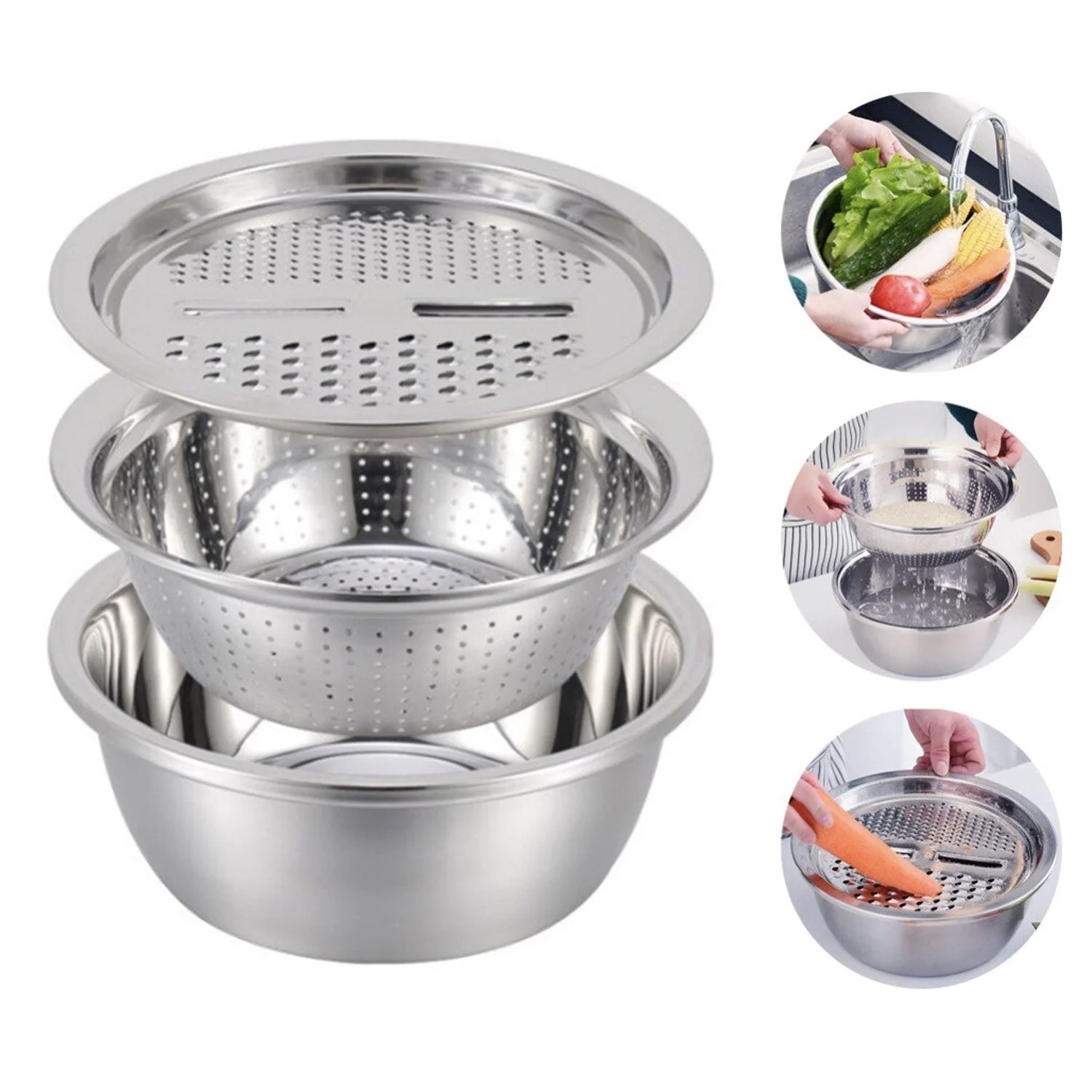 3 PCS SS GRATER BASKET - Image 5