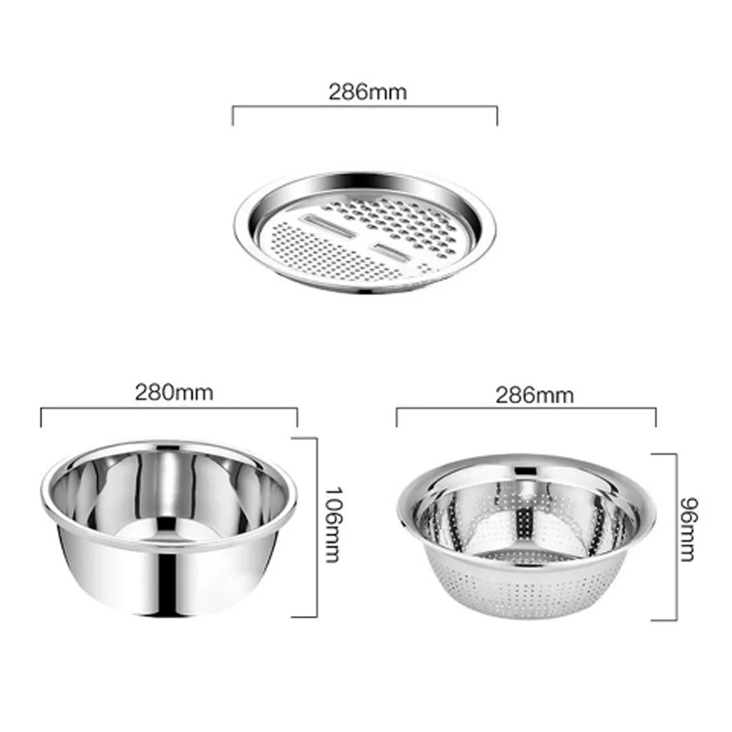 3 PCS SS GRATER BASKET - Image 6