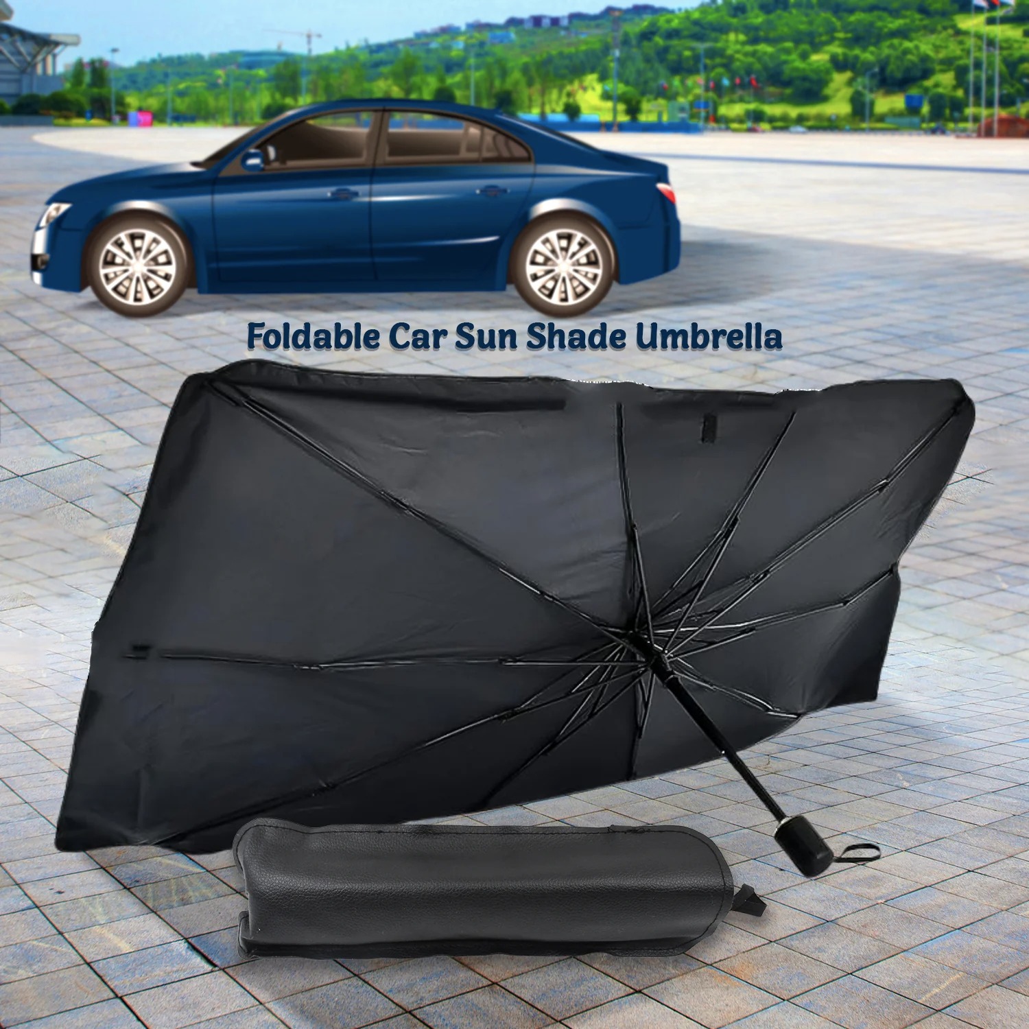 CAR WINDSHIELD UMBRELLA