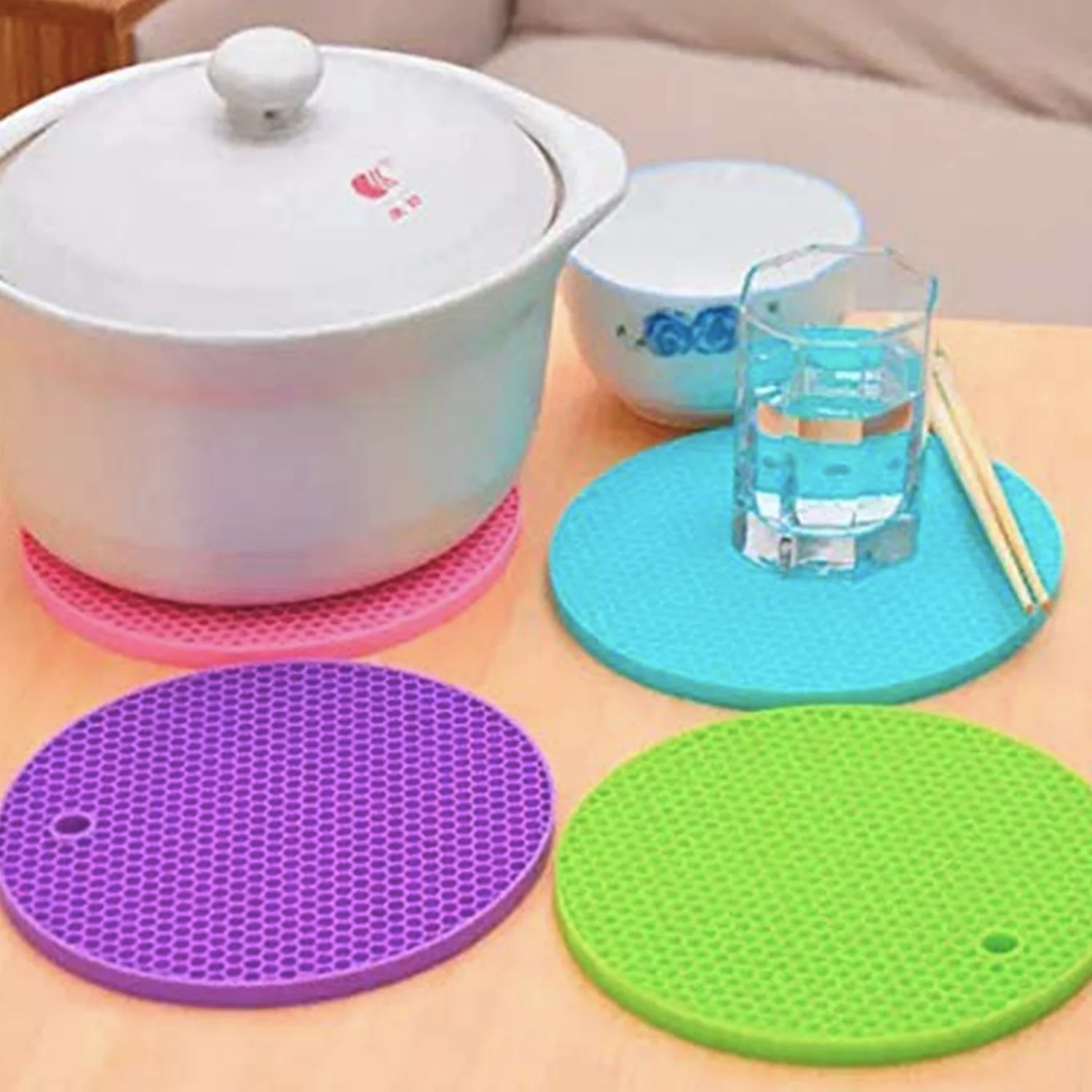 4 PCS SILICON HOT MAT - Image 2