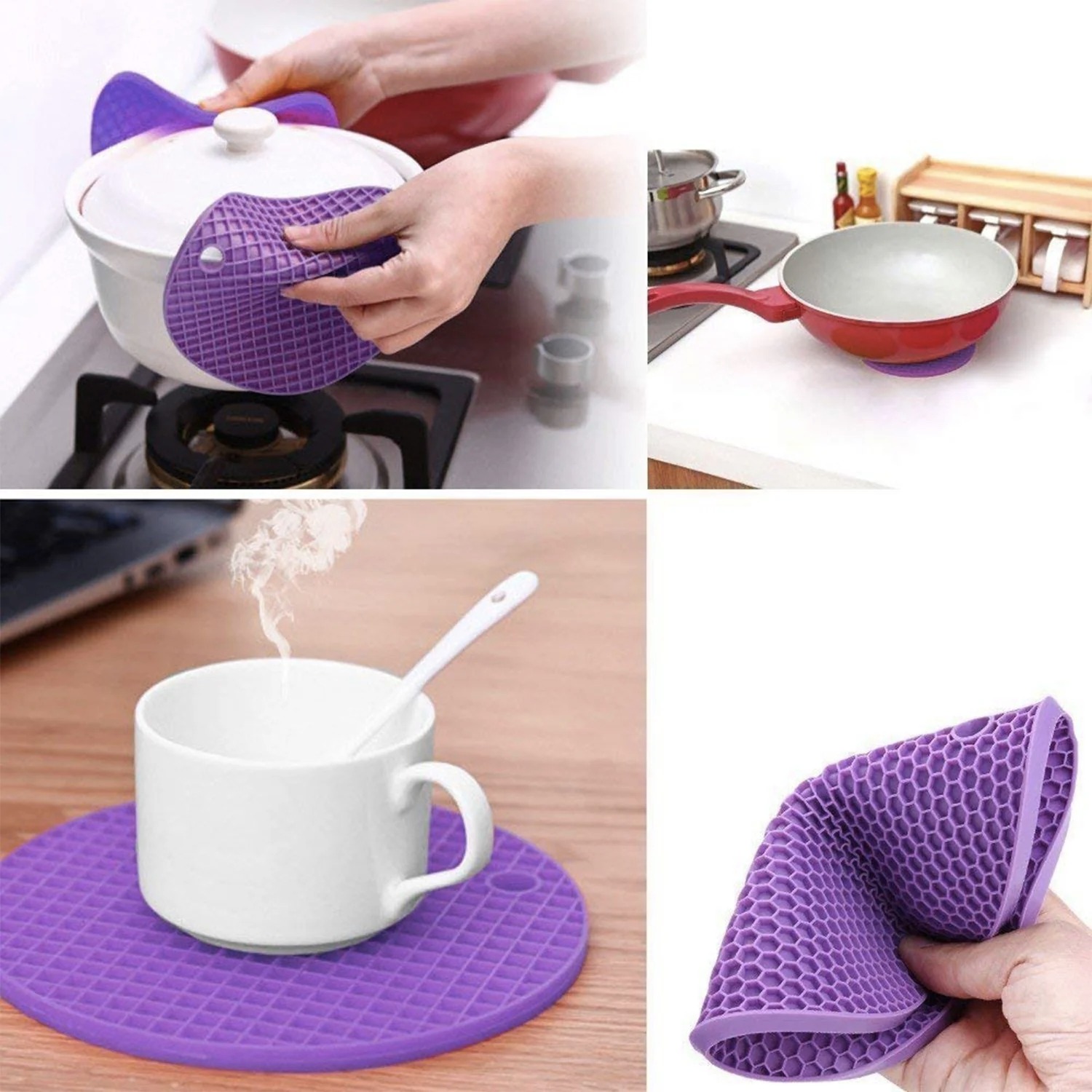 4 PCS SILICON HOT MAT - Image 5