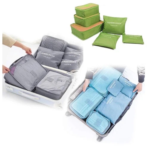 Cloth Organizer Pouch 6 Pcs Travel Laundry Bags - Image 3