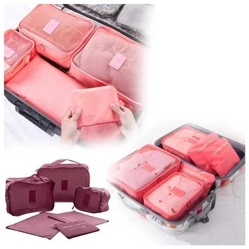 Cloth Organizer Pouch 6 Pcs Travel Laundry Bags - Image 4