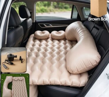 Car Air Mattress Inflatable Bed Set with Pump & Pillows