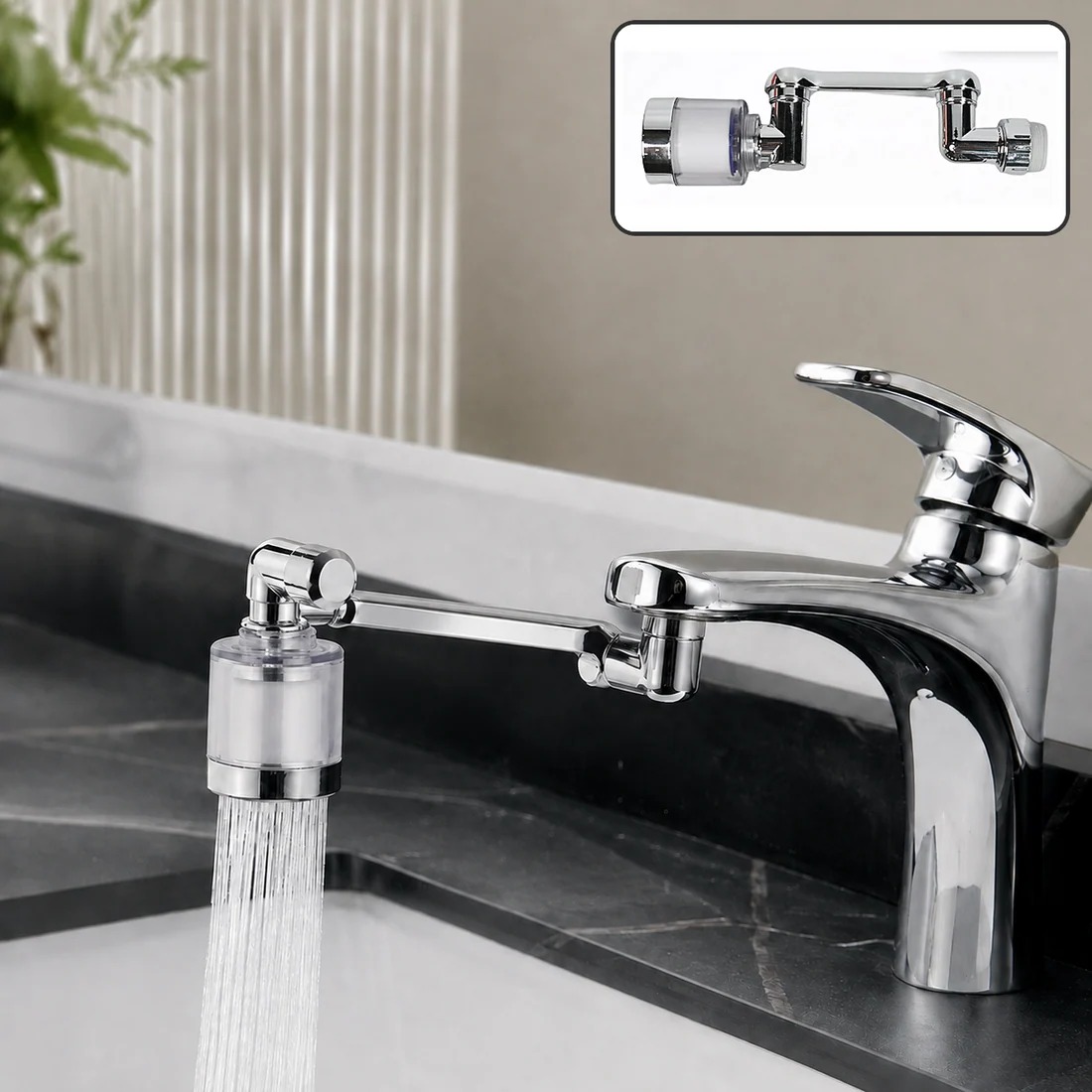 Flexible Faucet Splash Head Set