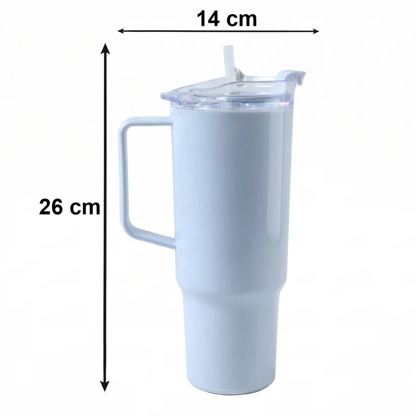 Travel Tumbler 1800 ML with Handle and Straw Lid for Journeys - Image 4