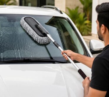 Car Duster Retractable Handle Microfiber