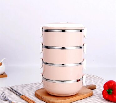 Stainless Steel Lunch Box 4 Layer Insulated Tiffin