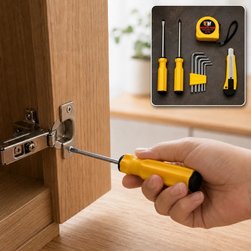Compact TianMu Tool Set Essential 9Piece Repair Kit for Home - Image 7