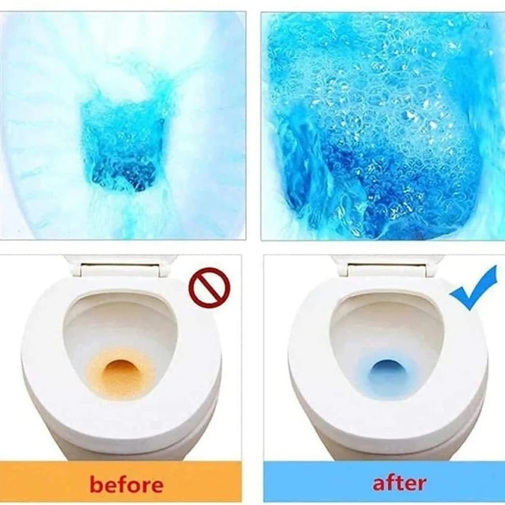 Blue Toilet Cleaner Tablets for Automatic Toilet Bowl Cleaning (10 Pc) - Image 7