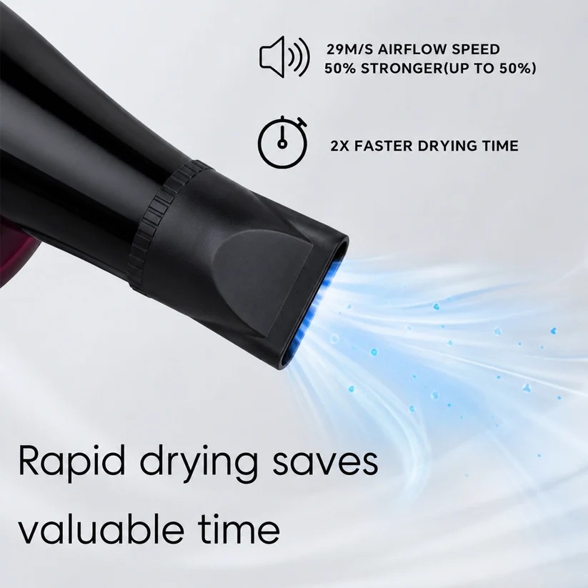 Professional Hair Dryer High Power 2-Speed Salon Dryer - Image 6